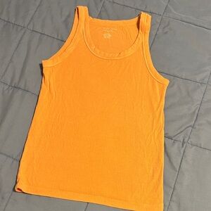 American Eagle Outfitters Soft & Sexy Ribbed Tank in Peach